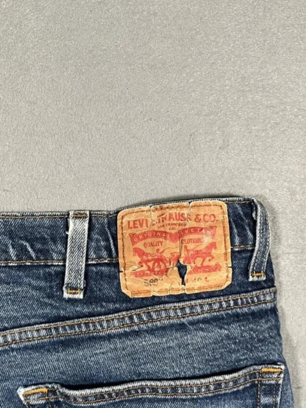 Levi’s Light Blue Denim Jorts Baggy Relaxed Fit W40 I12